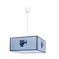 Distribuidor - Lâmpadas Diversas | Colgantes Infantil | COLGANTE HELICOPTERO 1XE27 CELESTE REGX35X35 Ref: 117393548